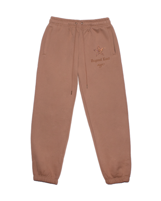 Latte Stars Sweatpants: Iridescent Rhinestones