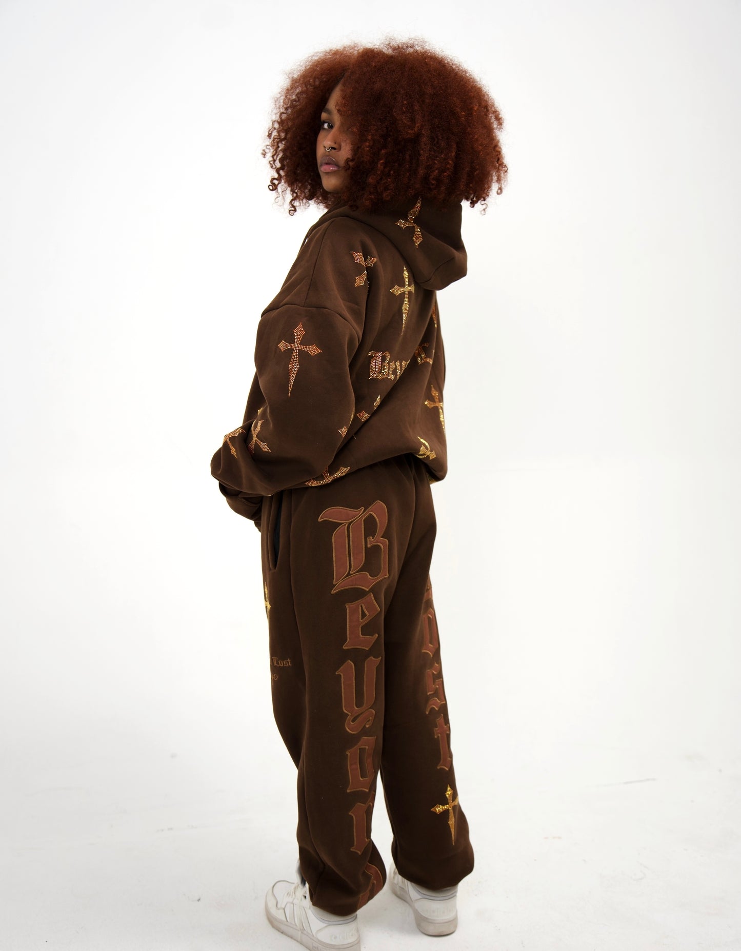 NEW! Forest Brown: Crystal Dagger Sweatpants