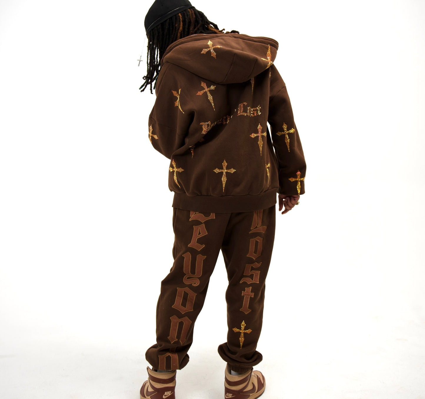 NEW! Forest Brown: Crystal Dagger Sweatpants