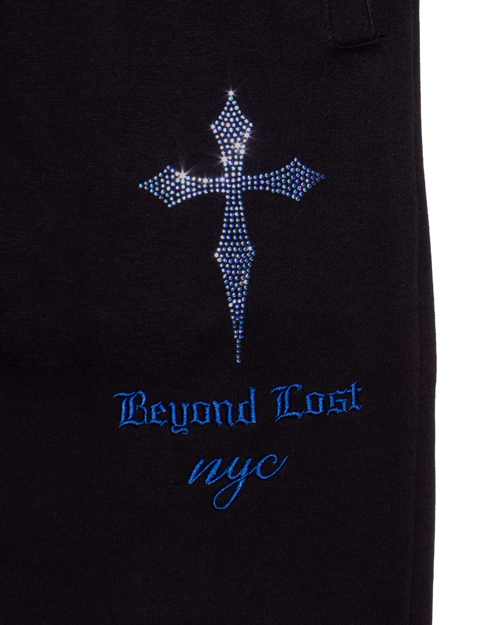 NEW! Black & Blue: Crystal Dagger Sweatpants