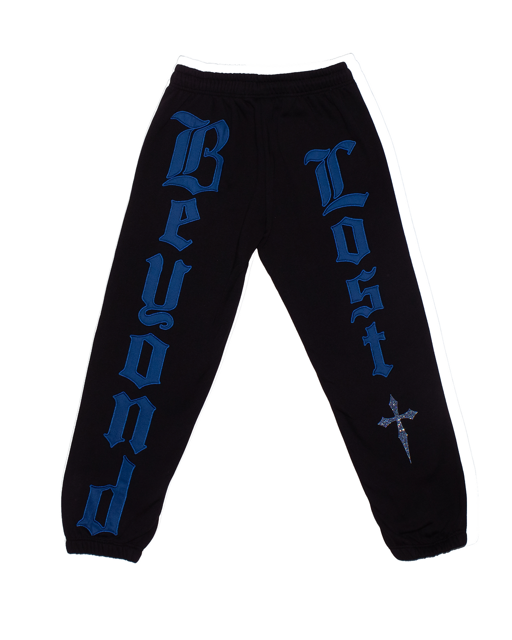 NEW! Black & Blue: Crystal Dagger Sweatpants