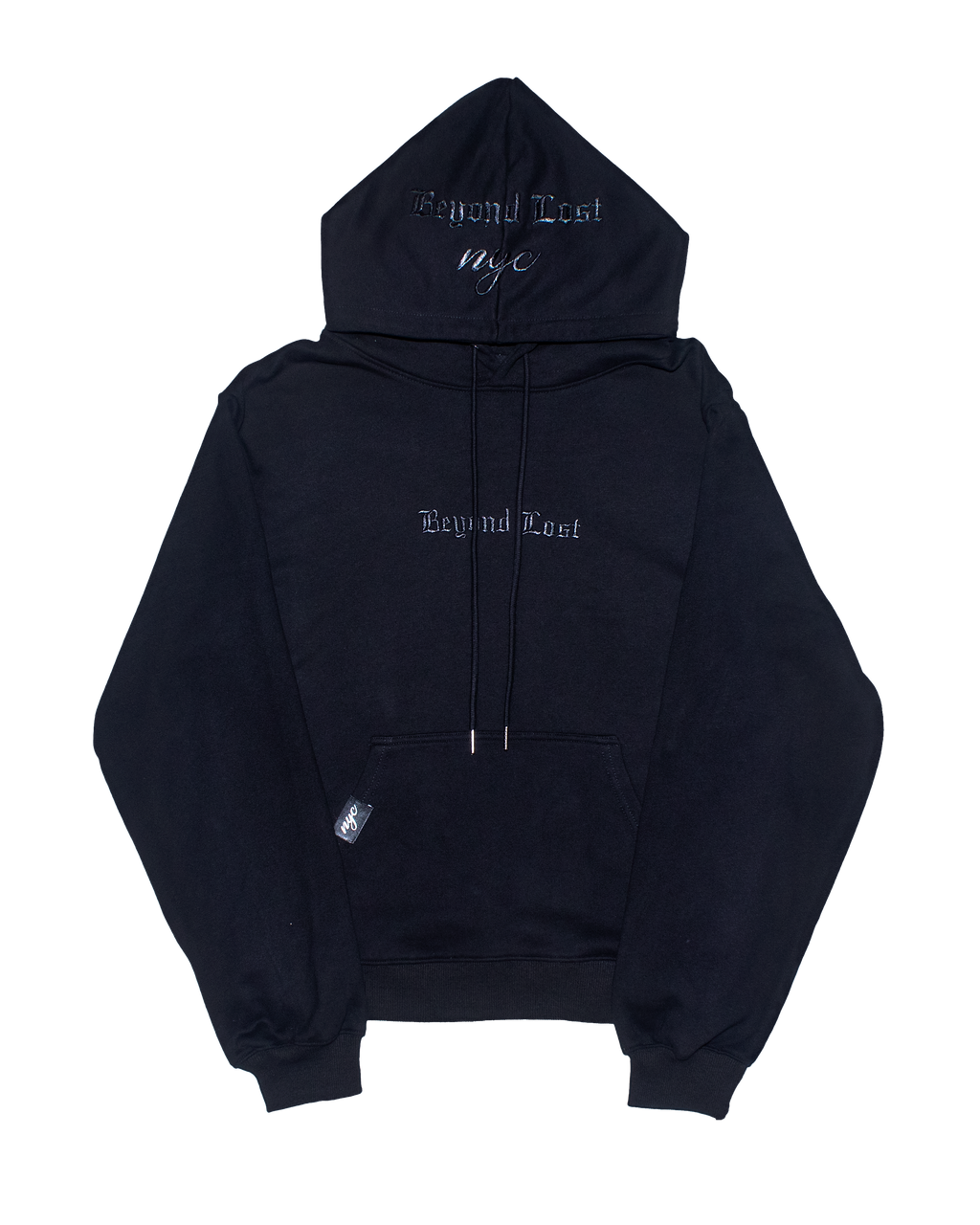 Monochromatic Collection: Black Hoodie - Oversized Pullover