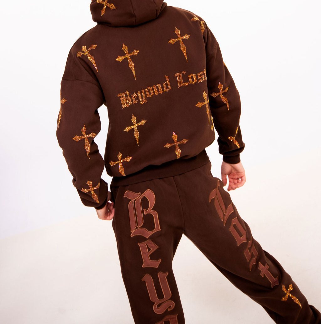 NEW! Forest Brown: Crystal Dagger Sweatpants