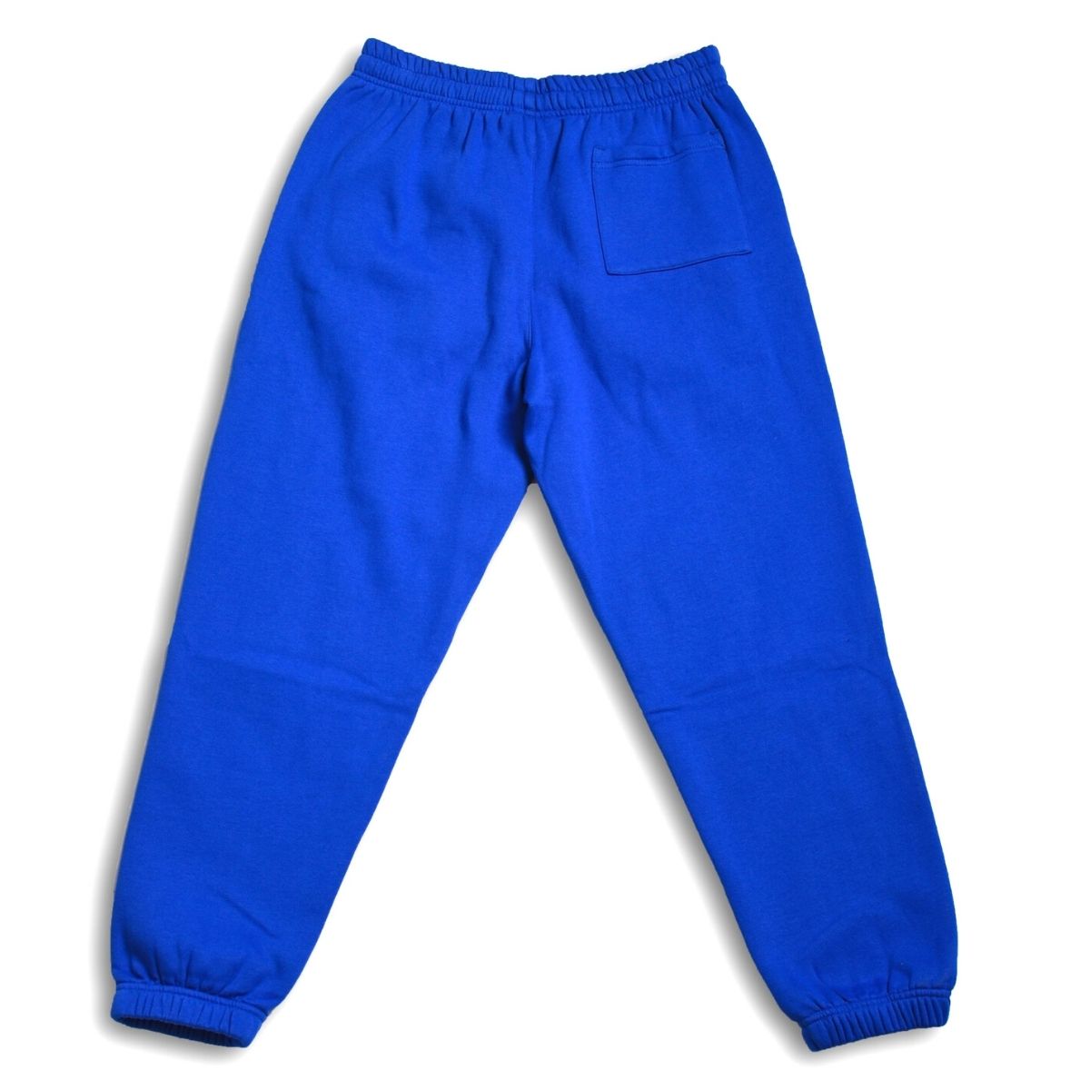 Royal Blue Rhinestone Sweats: Barbed Wire Smiley Face – Beyond Lost NYC